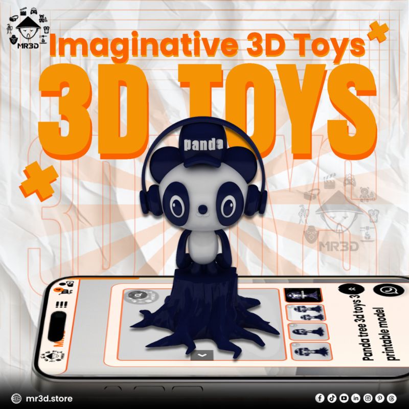 Imaginative 3D Toys: Bring Your Ideas to Life with MR3D’s Panda Tree Toy!